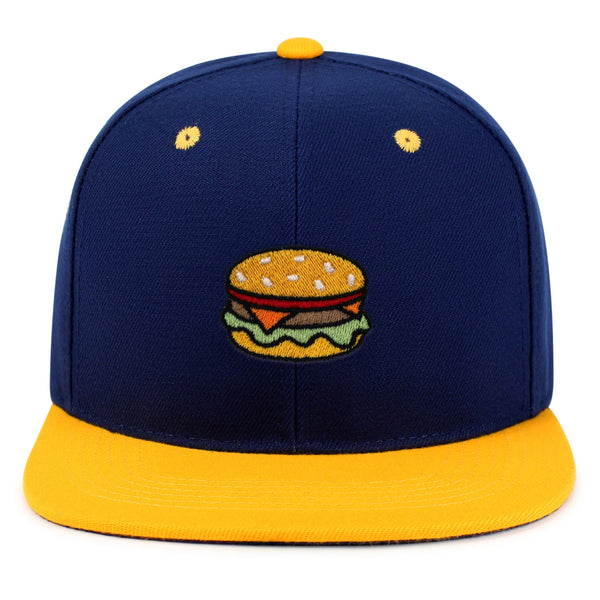 Hamburger Snapback Hat Embroidered Hip-Hop Baseball Cap Fast Food