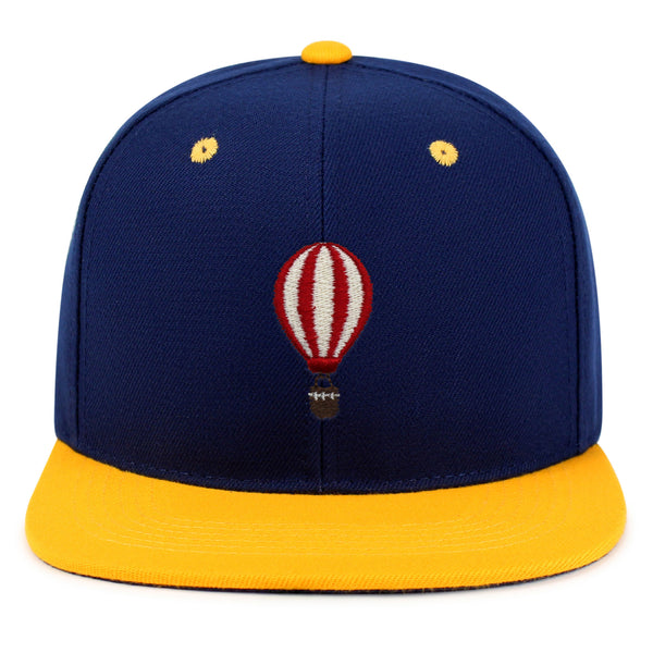 Hot Air Ballon Snapback Hat Embroidered Hip-Hop Baseball Cap Travel Fly Sky