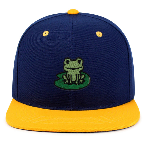 Frog Snapback Hat Embroidered Hip-Hop Baseball Cap Frog Pond Frog