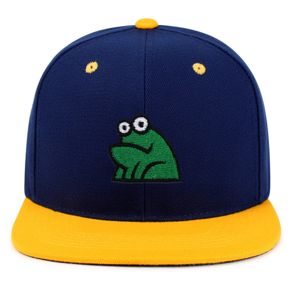 Frog Snapback Hat Embroidered Hip-Hop Baseball Cap Funny