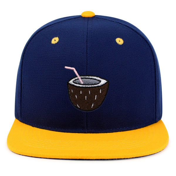 Coconut Snapback Hat Embroidered Hip-Hop Baseball Cap Juice Tree