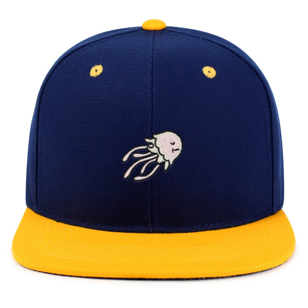 Jellyfish Snapback Hat Embroidered Hip-Hop Baseball Cap Fish Nature