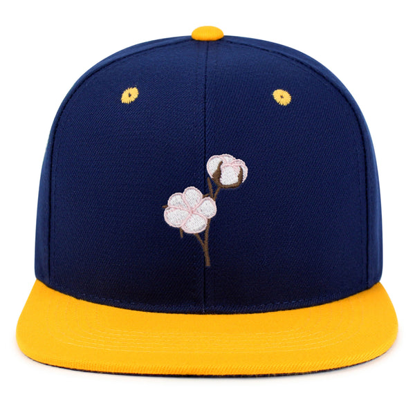 Cotton Flower Snapback Hat Embroidered Hip-Hop Baseball Cap Tree