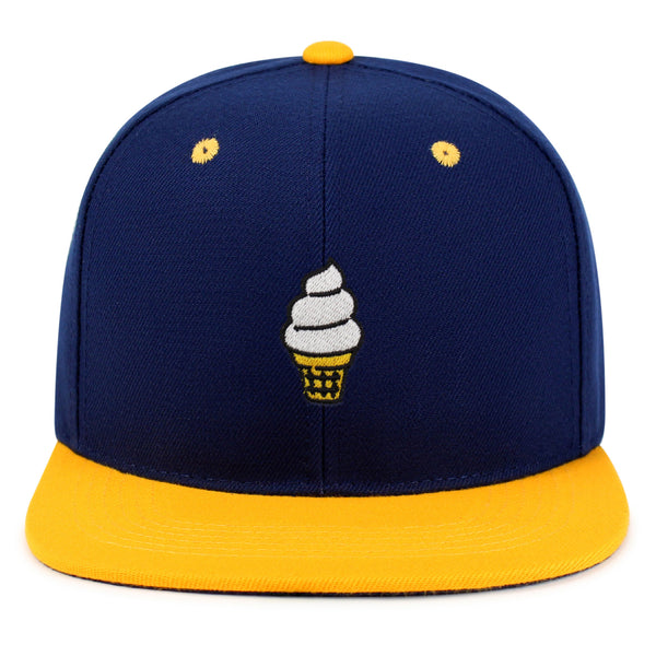 Ice cream Cone Snapback Hat Embroidered Hip-Hop Baseball Cap Cute