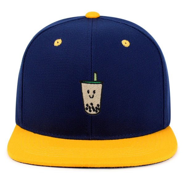 Boba Tea  Snapback Hat Embroidered Hip-Hop Baseball Cap Pearl