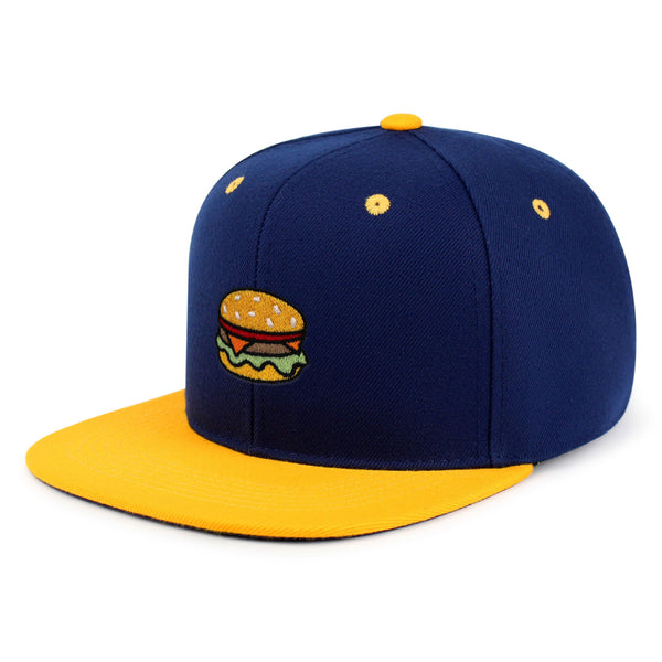 Hamburger Snapback Hat Embroidered Hip-Hop Baseball Cap Fast Food