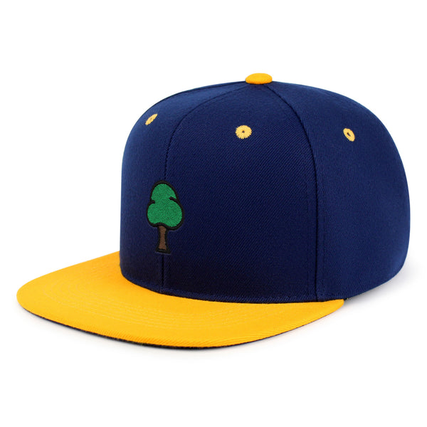 Tree  Snapback Hat Embroidered Hip-Hop Baseball Cap Green