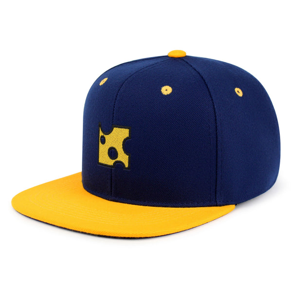 Slice of Cheese  Snapback Hat Embroidered Hip-Hop Baseball Cap Sandwich