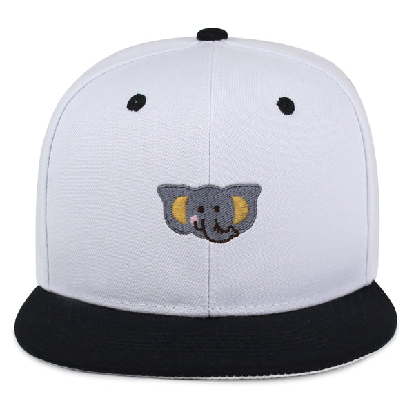 Elephant Snapback Hat Embroidered Hip-Hop Baseball Cap Zoo