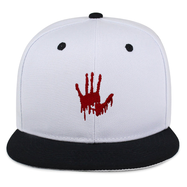 Bloody Hand Snapback Hat Embroidered Hip-Hop Baseball Cap Horror