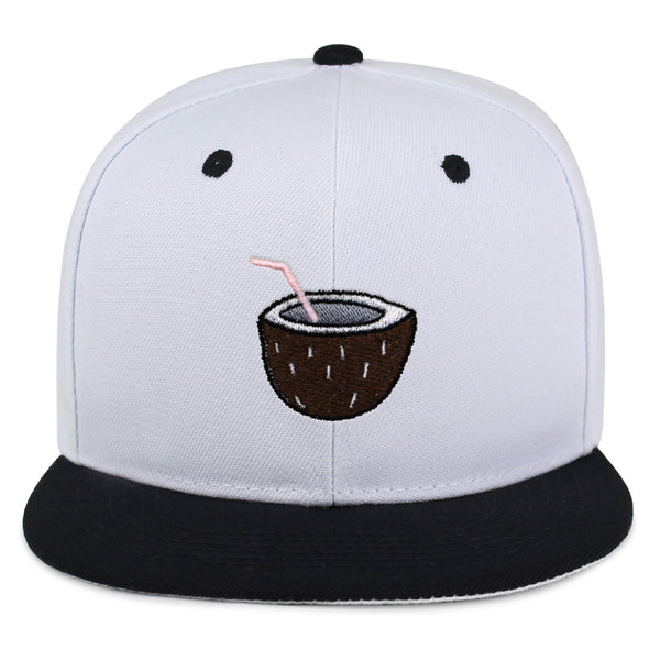 Coconut Snapback Hat Embroidered Hip-Hop Baseball Cap Juice Tree