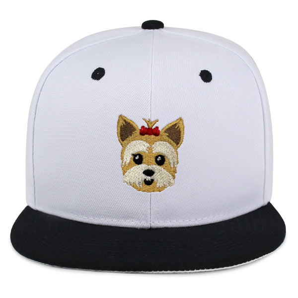 Yorkshire Terrier Snapback Hat Embroidered Hip-Hop Baseball Cap Puppy Yorkie