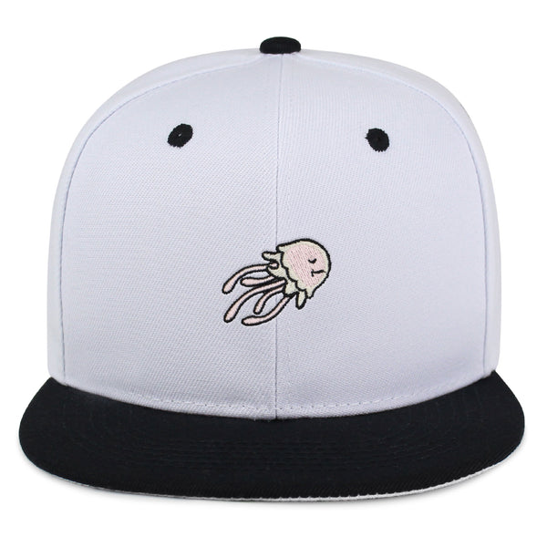 Jellyfish Snapback Hat Embroidered Hip-Hop Baseball Cap Fish Nature