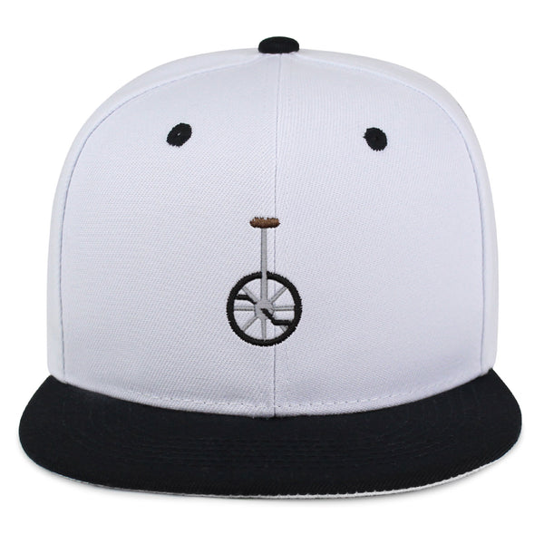 Unicycle Snapback Hat Embroidered Hip-Hop Baseball Cap Circus Bicycle