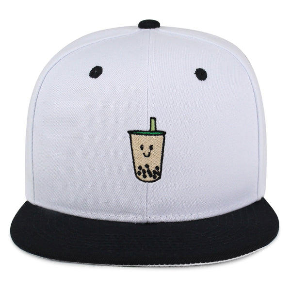 Boba Tea  Snapback Hat Embroidered Hip-Hop Baseball Cap Pearl