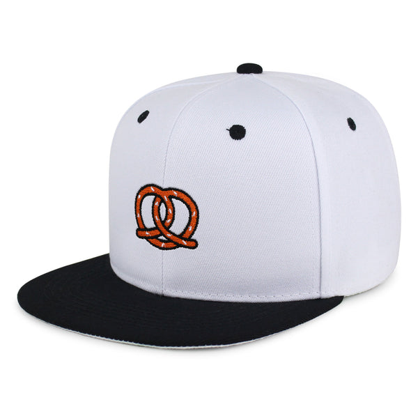 Pretzel Snapback Hat Embroidered Hip-Hop Baseball Cap Snack