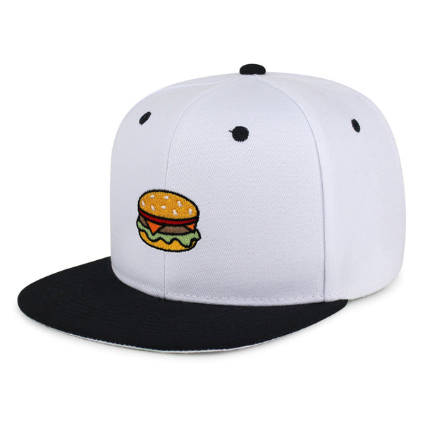 Hamburger Snapback Hat Embroidered Hip-Hop Baseball Cap Fast Food