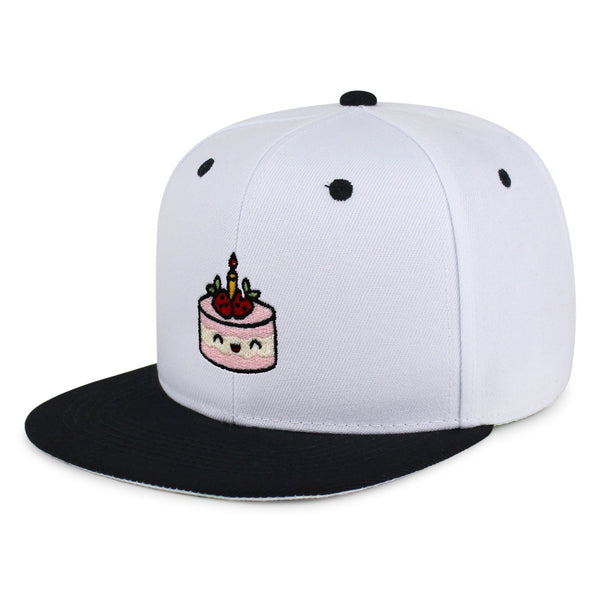 Cake Snapback Hat Embroidered Hip-Hop Baseball Cap Birthday Foodie