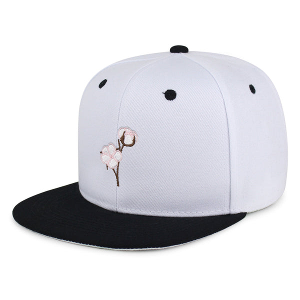 Cotton Flower Snapback Hat Embroidered Hip-Hop Baseball Cap Tree