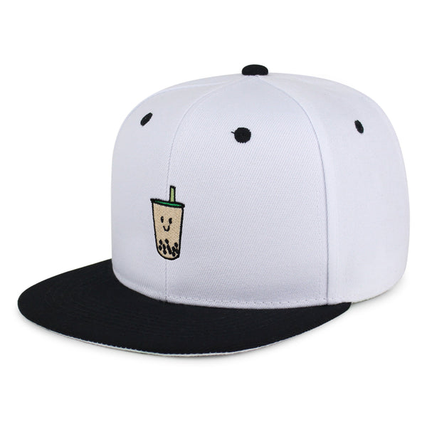 Boba Tea  Snapback Hat Embroidered Hip-Hop Baseball Cap Pearl