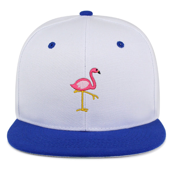 Flamingo Snapback Hat Embroidered Hip-Hop Baseball Cap Bird Pink