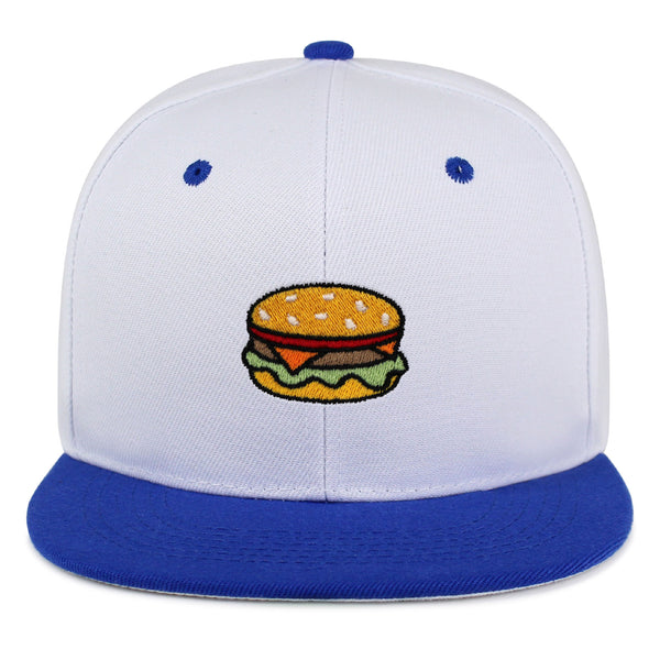 Hamburger Snapback Hat Embroidered Hip-Hop Baseball Cap Fast Food