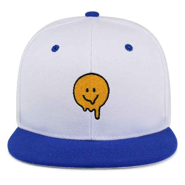 Melted Smile Snapback Hat Embroidered Hip-Hop Baseball Cap Sad Face