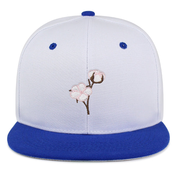 Cotton Flower Snapback Hat Embroidered Hip-Hop Baseball Cap Tree