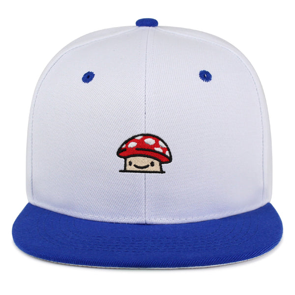 Mushroom  Snapback Hat Embroidered Hip-Hop Baseball Cap Red