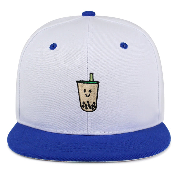 Boba Tea  Snapback Hat Embroidered Hip-Hop Baseball Cap Pearl