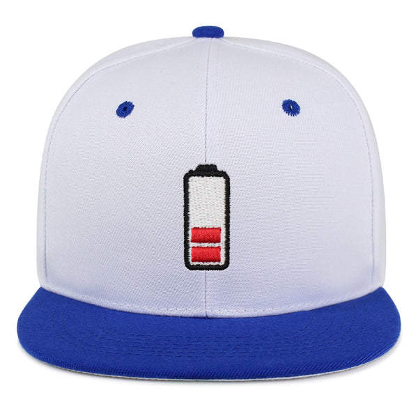 Low Battery Snapback Hat Embroidered Hip-Hop Baseball Cap Phone