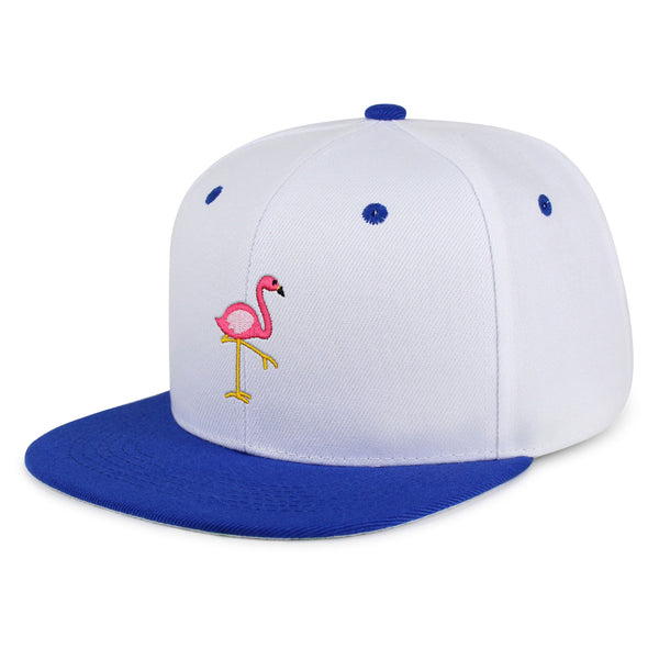 Flamingo Snapback Hat Embroidered Hip-Hop Baseball Cap Bird Pink