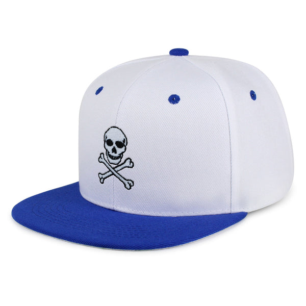 Pirate Skull Snapback Hat Embroidered Hip-Hop Baseball Cap Scary Grunge