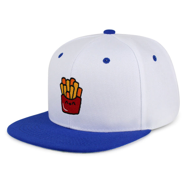 Smiling French Fries Snapback Hat Embroidered Hip-Hop Baseball Cap Chips Fast Food