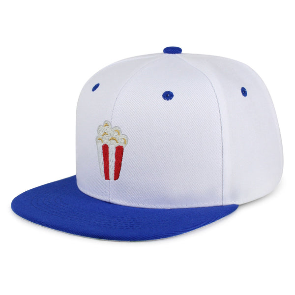 Popcorn Snapback Hat Embroidered Hip-Hop Baseball Cap Theater Foodie