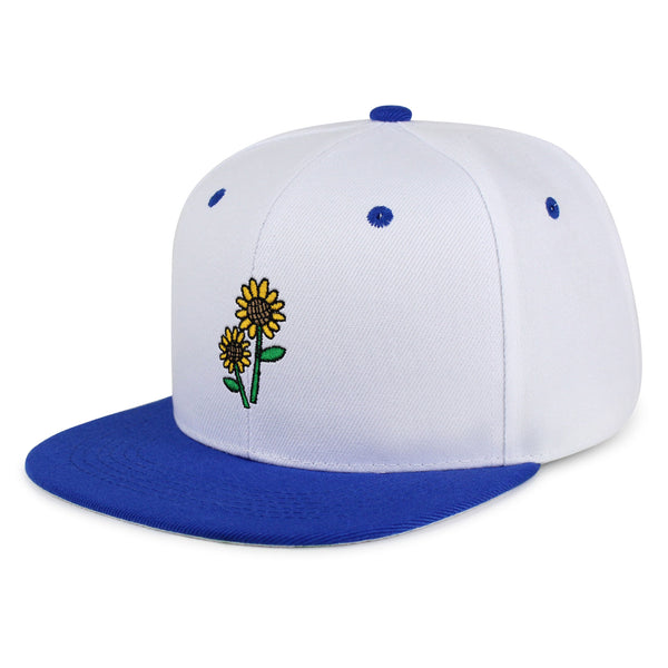 Sunflowers Snapback Hat Embroidered Hip-Hop Baseball Cap Flower Floral