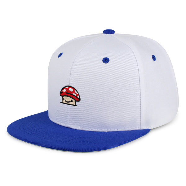 Mushroom  Snapback Hat Embroidered Hip-Hop Baseball Cap Red