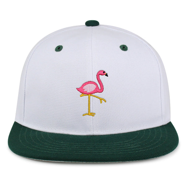 Flamingo Snapback Hat Embroidered Hip-Hop Baseball Cap Bird Pink