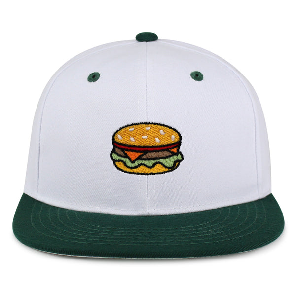 Hamburger Snapback Hat Embroidered Hip-Hop Baseball Cap Fast Food