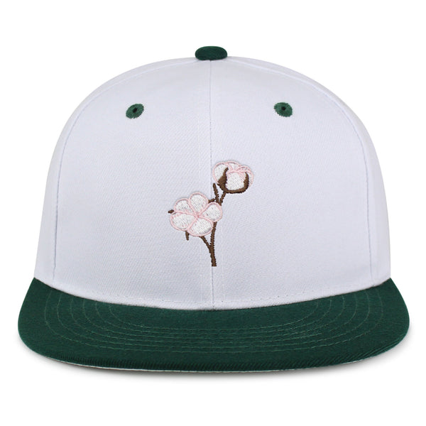 Cotton Flower Snapback Hat Embroidered Hip-Hop Baseball Cap Tree