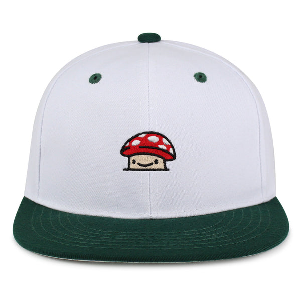 Mushroom  Snapback Hat Embroidered Hip-Hop Baseball Cap Red