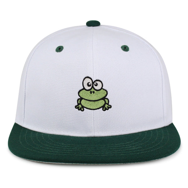 Frog  Snapback Hat Embroidered Hip-Hop Baseball Cap Green