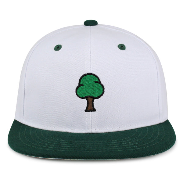 Tree  Snapback Hat Embroidered Hip-Hop Baseball Cap Green