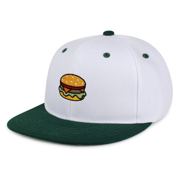 Hamburger Snapback Hat Embroidered Hip-Hop Baseball Cap Fast Food