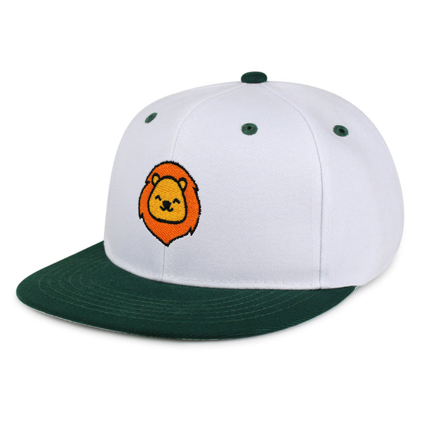 Lion Snapback Hat Embroidered Hip-Hop Baseball Cap Zoo King Animal