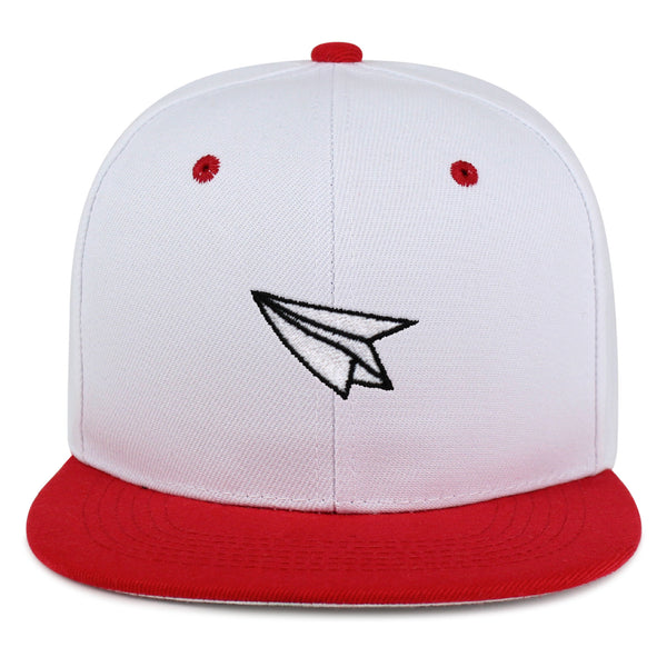 Paper Airplane Snapback Hat Embroidered Hip-Hop Baseball Cap Plane Sky