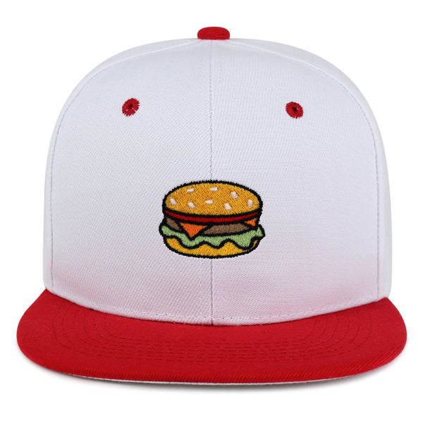 Hamburger Snapback Hat Embroidered Hip-Hop Baseball Cap Fast Food