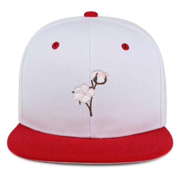 Cotton Flower Snapback Hat Embroidered Hip-Hop Baseball Cap Tree