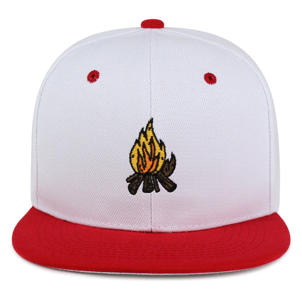 Camp Fire Snapback Hat Embroidered Hip-Hop Baseball Cap Wood Pit