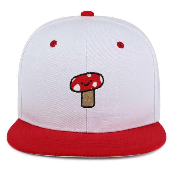 Mushroom Snapback Hat Embroidered Hip-Hop Baseball Cap Cute